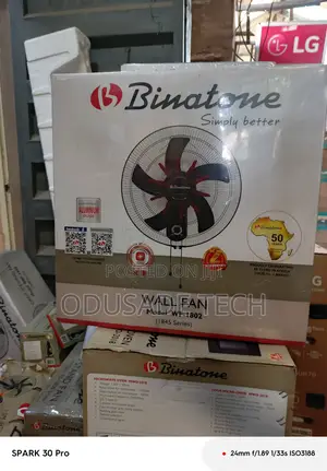 Cool Circulate Binatone Heavy Duty 18" Wall Fan Wf-1802