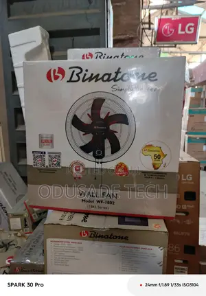 Whisperwind Binatone Heavy Duty 18" Wall Fan Wf-1802