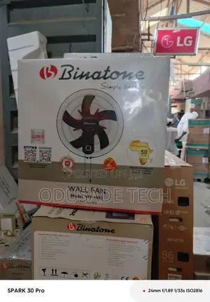 Eco Fanpro Binatone Heavy Duty 18" Wall Fan Wf-1802