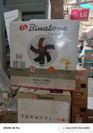 Long Life Breeze Binatone Heavy Duty 18" Wall Fan Wf-1802