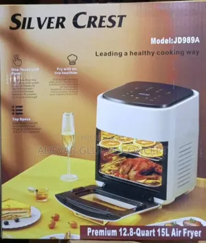 15 Litres Silver Crest Air Fryer Oven - Touch Panel