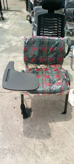 Four Legged Office Chair With Writing Pad