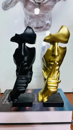 Speak No Evil Human Face Figurine