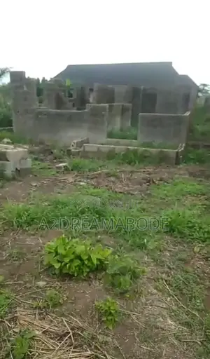 Plot of Land With Uncompleted 3 Bedroom Bungalow