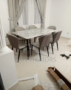 Imported 6 in 1 Marble Dinning Set