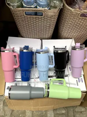 Mug With Lid and Straw Thermo