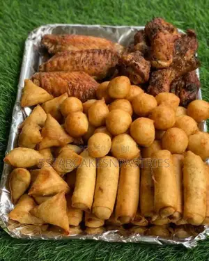 Doughnut, Small Chops, Chicken Pie, Meat Pie, Available