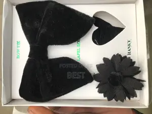 Quality Suede Butterfly Bow Tie With Complete Set