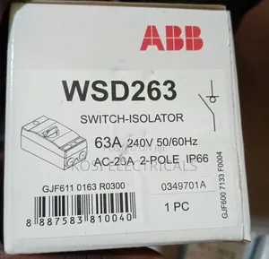 Isolator Switch Abb 63a 2pole