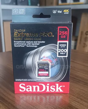 Sandisk Extreme Pro SDXC Uhs-I Card 256gb