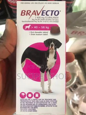 Bravecto Chewable Tablet for Ticks and Fleas 40-56kg