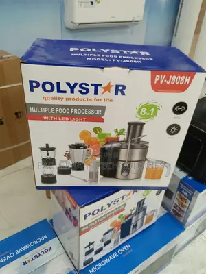 Compact Design Polystar 8-in-1 Juice Food Processor(Pv-J808h