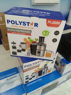 Heavy Duty Polystar 8-in-1 Juice Food Processor(Pv-J808h)