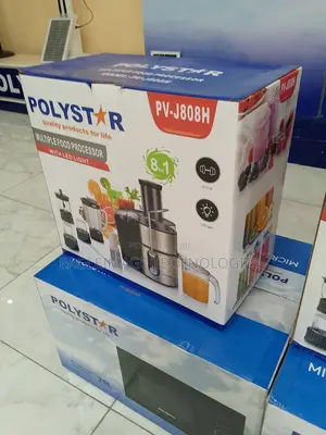 Polystar Sleek Design 8-in-1 Juice Food Processor(Pv-J808h)