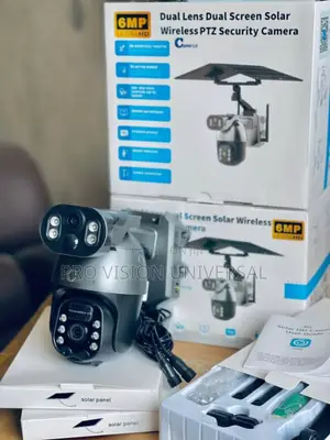 Solar Camera Ubox Daul Lens Security Camera Also Uses Or Sim