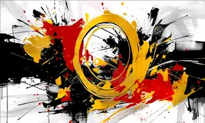 Red Abstract Artwork Pay on Delivery in Lagos Only