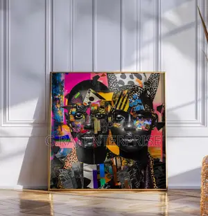 Colorful Face Abstract Wall Art in Lagos