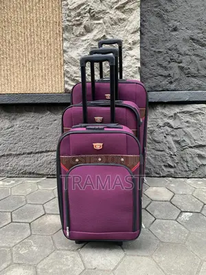 Purple Pologood Travel Luggage 3set