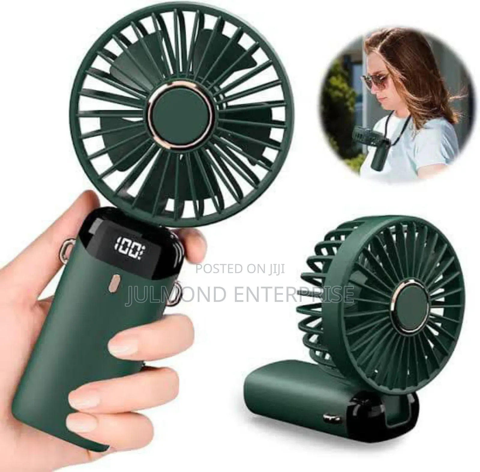 Led Digital Display Mini Hand Fan