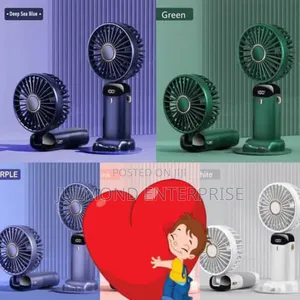 Led Digital Display Mini Hand Fan