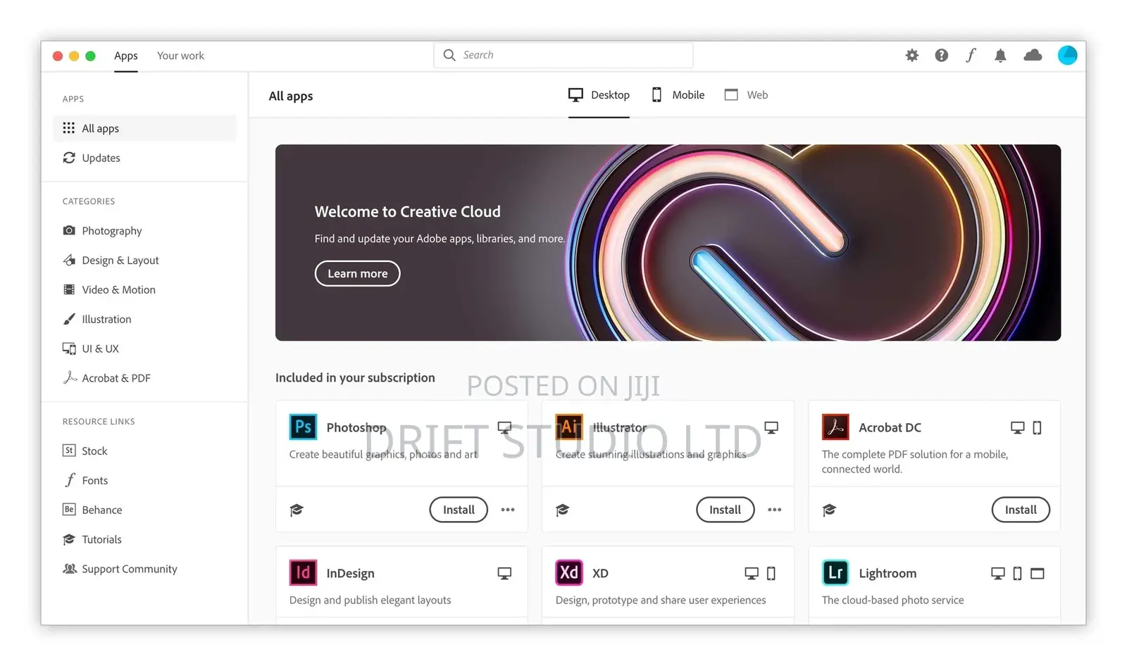 Adobe Creative Cloud All Apps