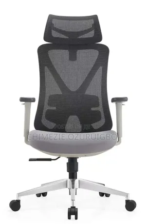 Black and Grey Mesh Swivel Chair