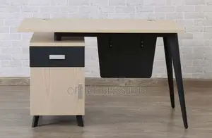 Wooden Top Office Table ( Cabinet Storage)