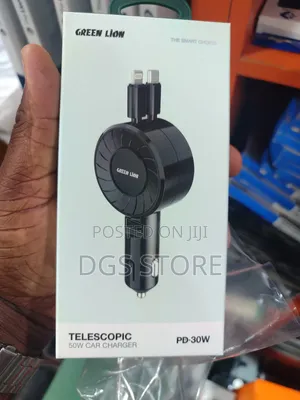 Green Lion Telescopic Pd 30w 50w Car Charger