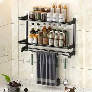 2 Tier Bathroom Shelve With Hook