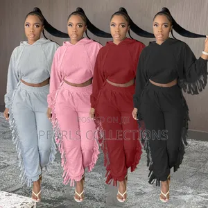 Two Piece Set Wear of Joggers and Hoodies for Female