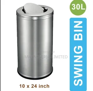 30l Industrial Stainless Swing Dustbin Torch to Open