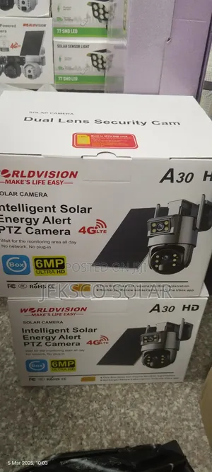 Intelligent Solar CCTV PTZ Camera 6mp