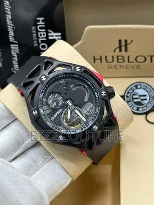 Original Hublot Black Mechanical Watch Available in Store