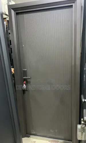 Multiple Line Design Steel Door