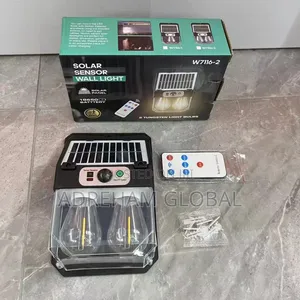 Double Bulb Solar Rechargeable Wall Sensor Light