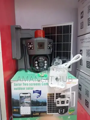 Triple Lens Solar PTZ Camera With Free 128gig Memory Card