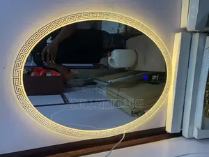 Oval Shaped Led Mirror With 3 Lights