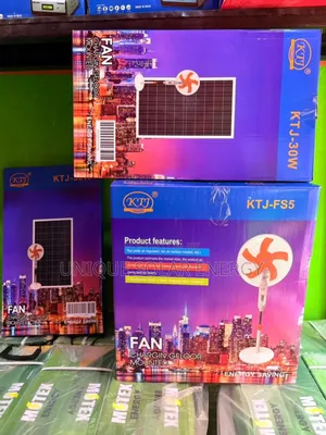 KTJ Solar Fan With Panel
