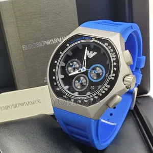 Emporio Armani Chronograph Blue Strap Watch
