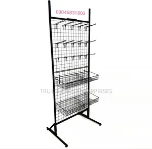 Multipurpose Hanging And Storage Rack, With 15 Hooks
