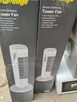 29inch Challenge Tower Fan White