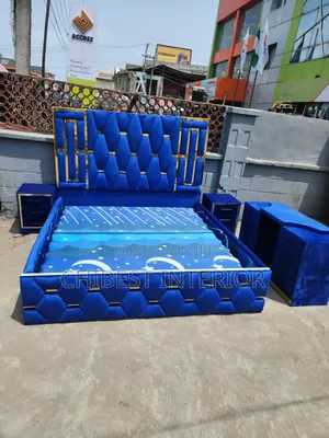 Padded 6by6 Bed Frame With Full Accessories.