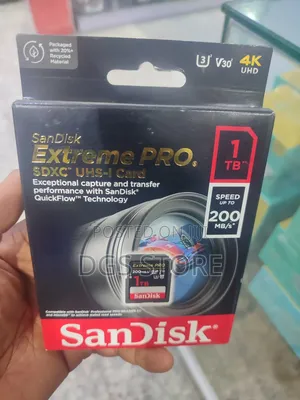 Sandisk Extreme Pro SDXC 1tb Sd Card Memory 200mbs