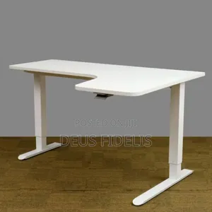 L-Shape Adjustable Electric Office Table