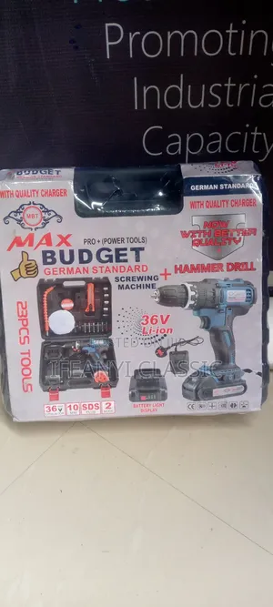 Complete Set of Tools With Cordless Drill Machine