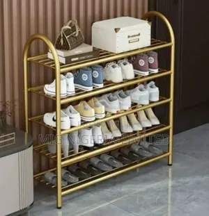 5 Stairs Quality Stainless Gold Show Rack