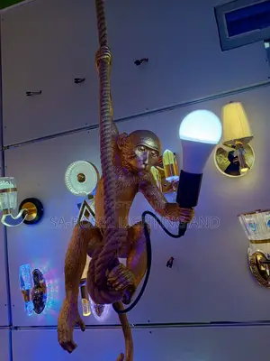 Monkey Light Chandelier (Available In Black And Gold)