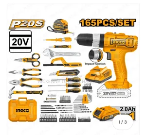 Lithium-Ion Impact Drill With 165 PCS Tools Set Accessories