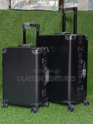 Set of 2 Aluminum Luggage Traveling Box