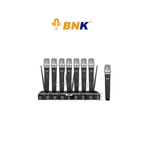 8in1 Professional Ultra High Frequency Wireless Microphone